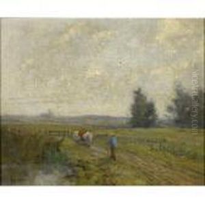 Ploughing The Field by George Clausen