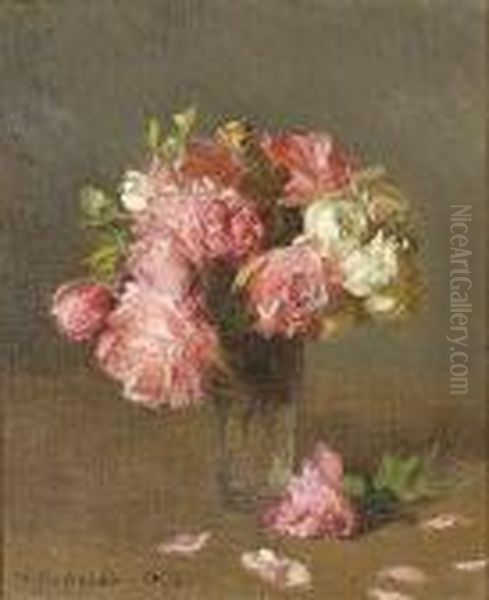 Still Life Of Roses In A Glass Tumbler - view 1