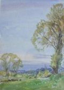 Ra, Rws Landscape by George Clausen