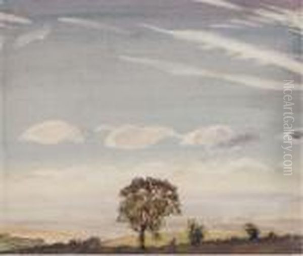 Working The Field At Dawn - view 1