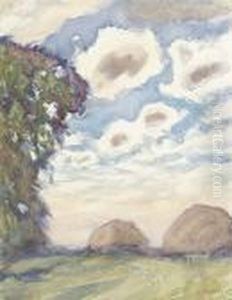 Two Haystacks by George Clausen