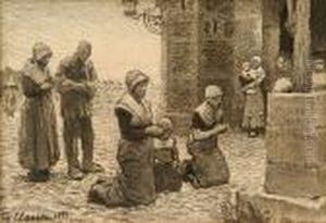 Dutch Peasants At Prayer