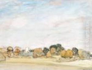 Blythburgh Church And Rooftop Of John Seymour Lucas' House