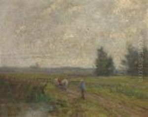 Ploughing The Field by George Clausen