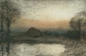 Evening, Haystack by George Clausen