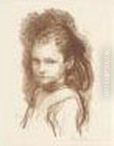 Study Of A Girl by George Clausen