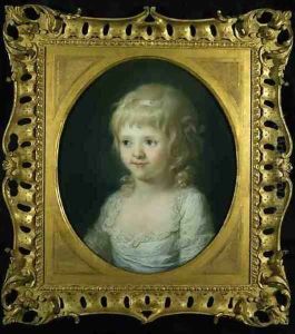 Portrait of Miss Francis Cust by Angelica Kauffmann