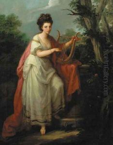 Portrait of a lady as Music by Angelica Kauffmann
