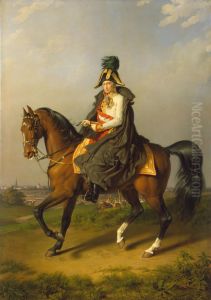 Equestrian Portrait of Franz I by Johann Peter Krafft