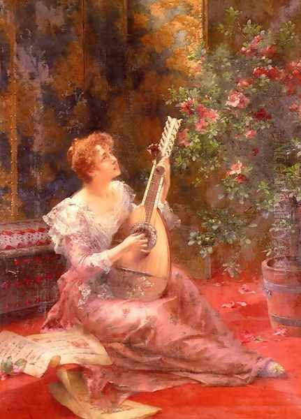 The Lute Player by Conrad Kiesel