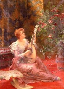 The Lute Player by Conrad Kiesel