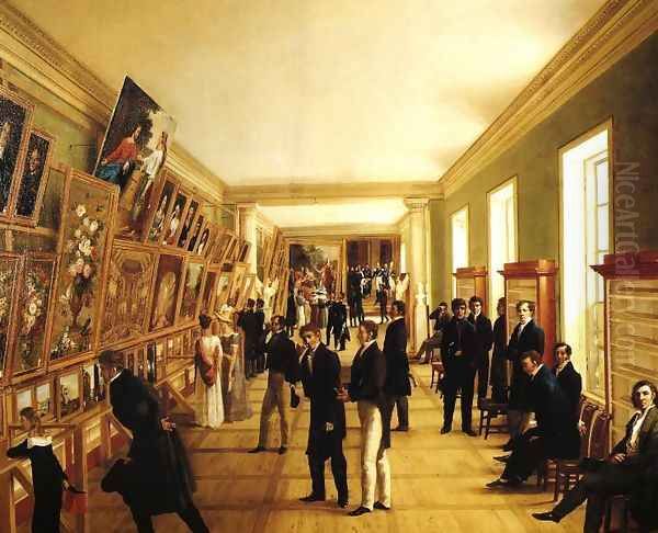 Fine Arts Exhibition in Warsaw in 1828 - view 1