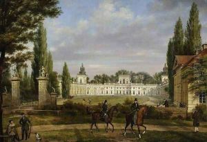 View of Wilanow Palace by Wincenty Kasprzycki