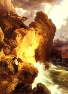 Sappho Am Vorebirge Leukate (Sappho In On The Cliffs Of Leucas) by Edmund Friedrich Kanoldt