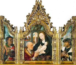 Adoration of the Magi Triptych by Master of the Khanenko Adoration