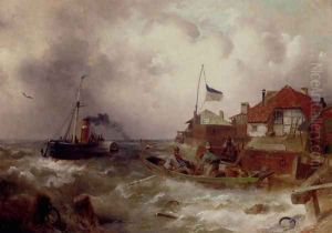 Rowing Out In Choppy Waters by Karl Kaufmann