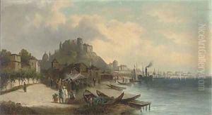 A market town on the Golden Horn by Karl Kaufmann