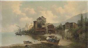 A town on the Bosphorous by Karl Kaufmann