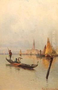 Boating on the Laguna, Venice by Karl Kaufmann