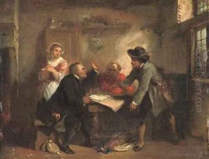 A huntsman settling his account by Herman Frederik Carel ten Kate