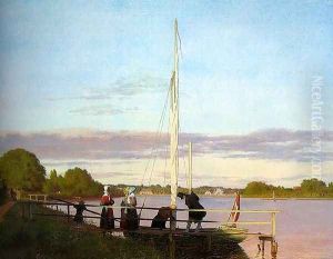 View of Osterbro from Dosseringen 1838 by Christen Kobke