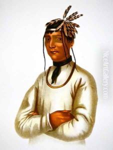 Caatousee of the Chippewa Tribe by Charles Bird King