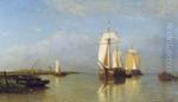 Voiliers Et Peche A L'anguille Sur L'escaut - view 1