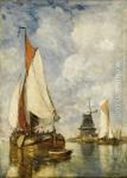 Moored Ships At Harbour - view 1