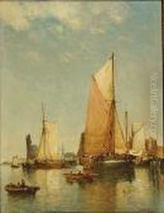 "l'interieur Du Port D'ostende". by Paul-Jean Clays
