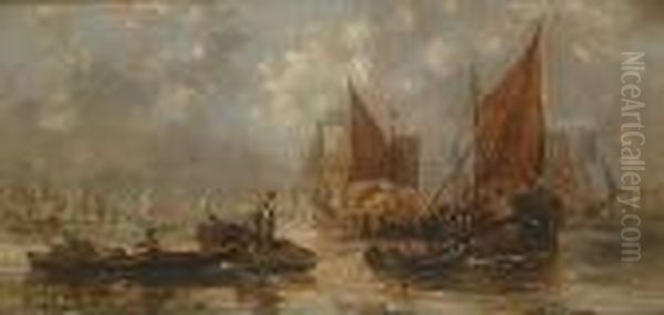 Busy Harbour Scene - view 1