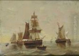 Shipping In Calm Waters by Paul-Jean Clays