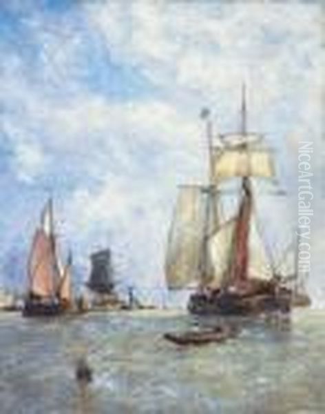 Sailing Ships Off The Dutch Coast - view 1