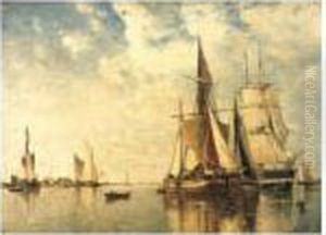 Shipping On The Scheldt by Paul-Jean Clays