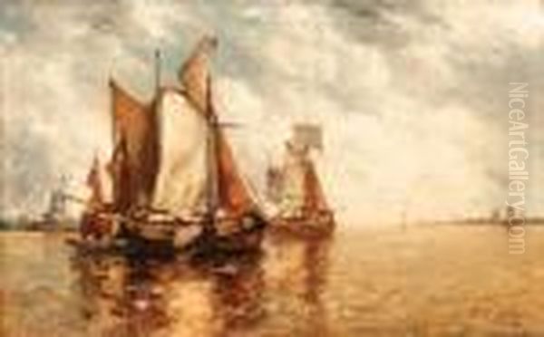 Fishing Boats In A Lagoon - view 1