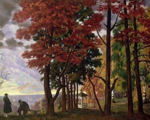 Autumn by Boris Kustodiev