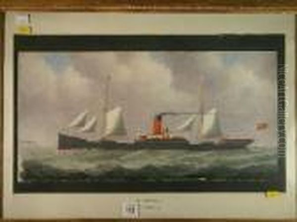 Anglesey Coastalscape With Boats Entitled Verso 'afternoon In Porth Patrick Bay - view 1