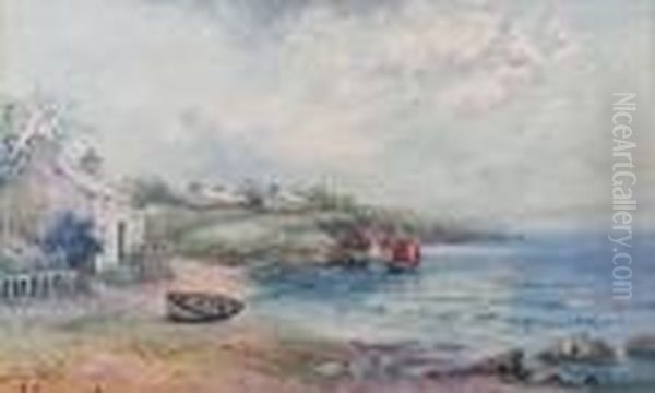 Cemaes Bay, With Cottages And Sailing Boats - view 1