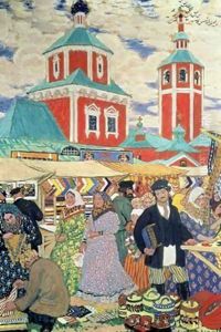 At The Fair by Boris Kustodiev
