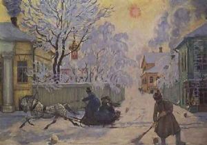 Frosty Morning by Boris Kustodiev