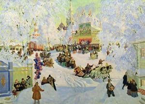 Shrove Tide by Boris Kustodiev