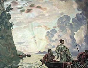 Stepan Razin by Boris Kustodiev