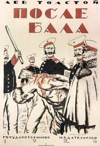 Cover Design for Leo Tolstoys After the Ball by Boris Kustodiev