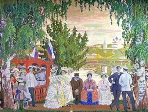 Festive Gathering by Boris Kustodiev