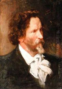 Portrait of Ilja Repin 1844-1930 by Boris Kustodiev