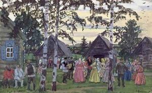 The Khorovod by Boris Kustodiev