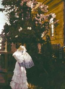 Lilacs by Boris Kustodiev