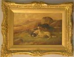 Setters In A Highland by Robert Cleminson