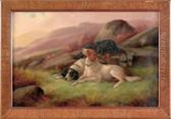 Landscape With Three Setters - view 1