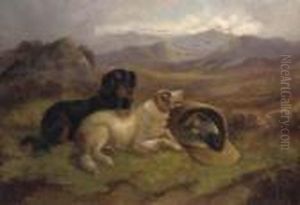 Gundogs With The Day's Bag