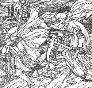 Death in Pursuit of Man 1905 by Aladar Korosfoi-Kriesch